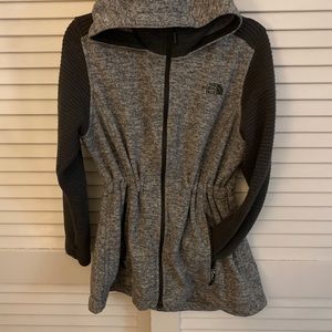 NORTH FACE JACKET HOODIE ZIP UP WOMENS XL